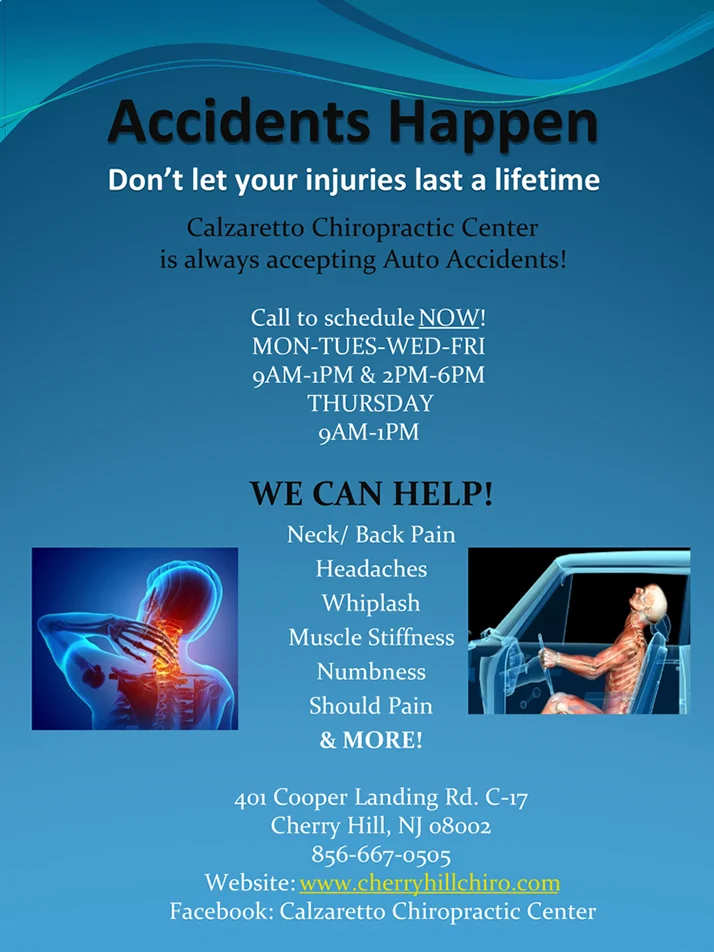 Chiropractic Cherry Hill NJ Whiplash Care